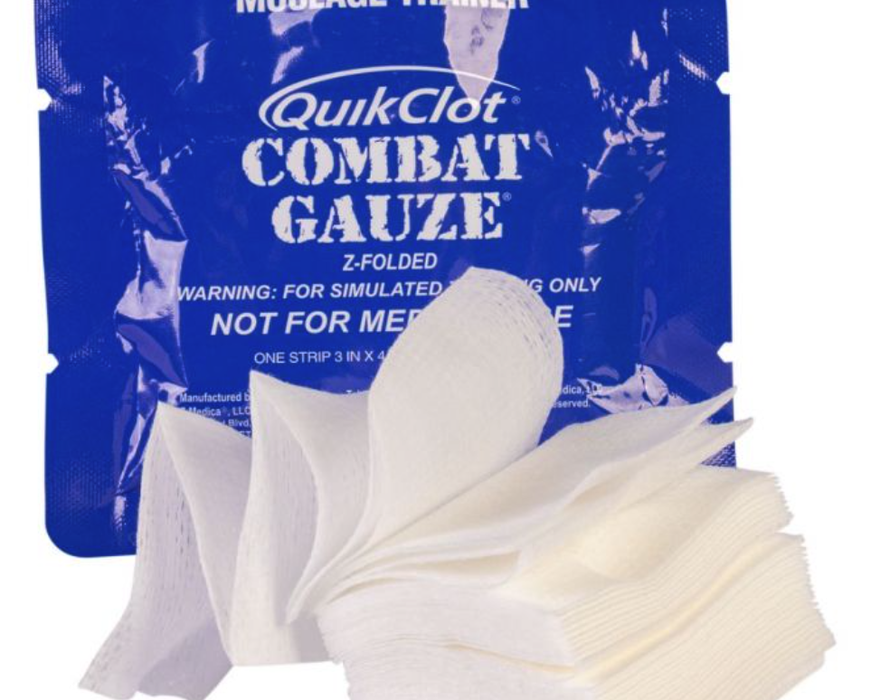 Quikclot Gauze, CE, ZFold, Moulage Trainer Special Medics